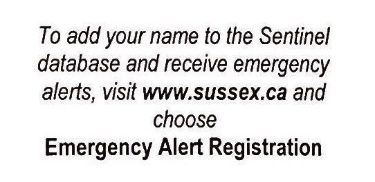 Are you registered to receive emergency alerts through the Sentinel system? If not, sign…