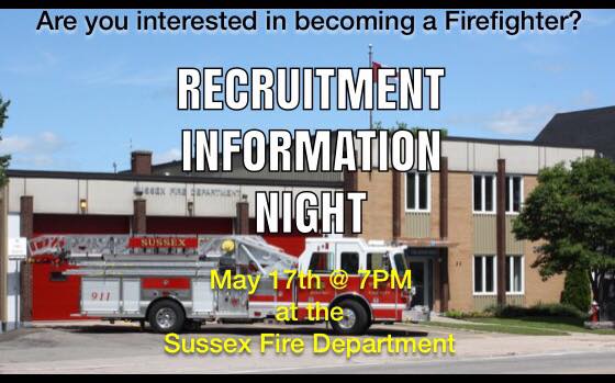 We’re recruiting! If your interested in becoming a volunteer firefighter for the Town of…